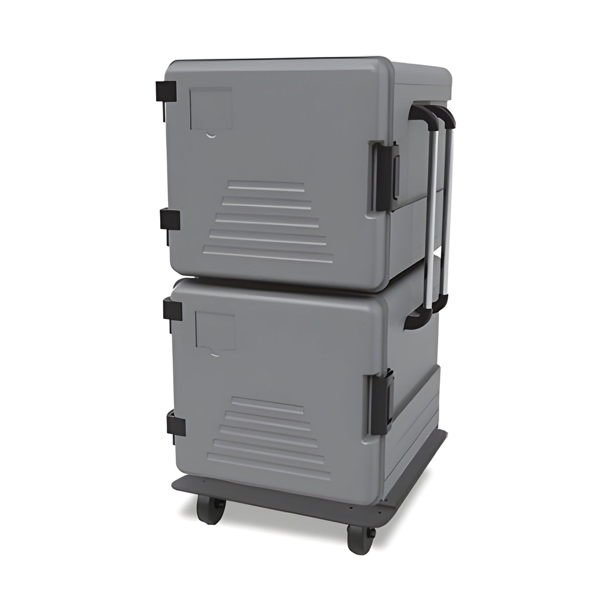 Thermobox, isolierte Transportbox, 2x83 Liter, seitlich angeschlagene Türen, 540×636×1403 mm – Produktbild