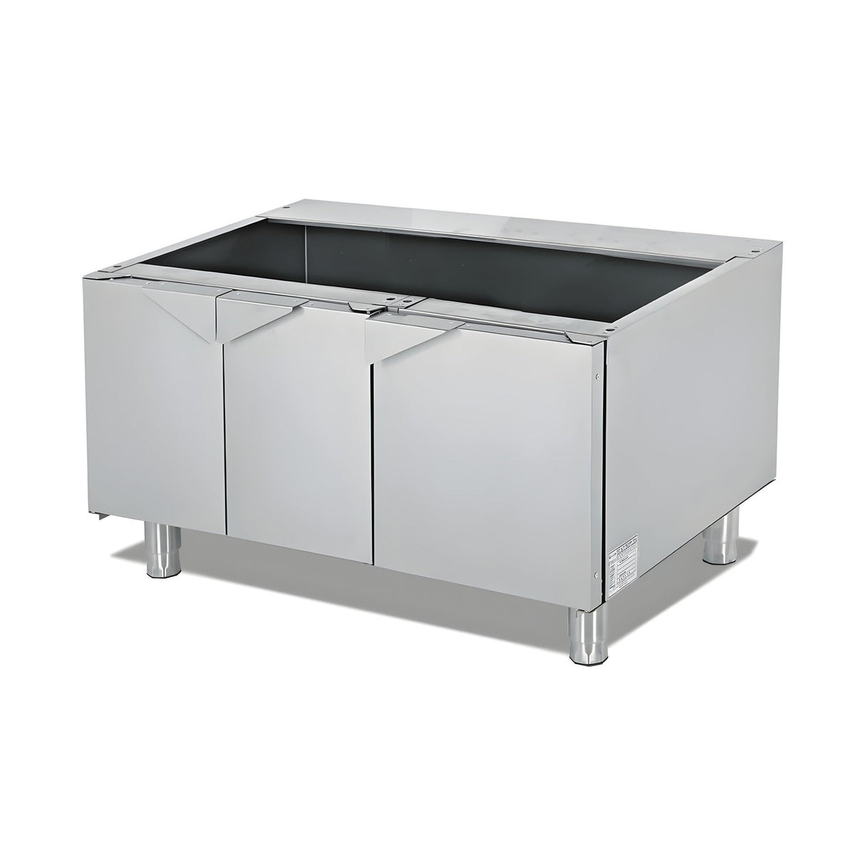 Unterschrank 3-türig, 900×570×565 mm, Edelstahl, Snack-Line – Produktbild