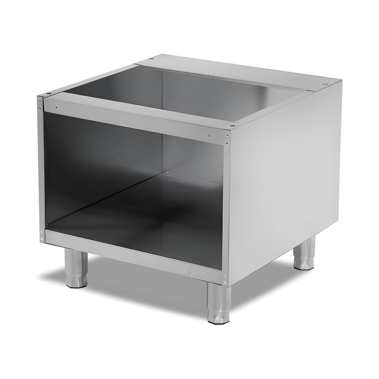 Unterschrank offen, ohne Tür, 600×570×565 mm, Edelstahl, Snack-Line – Produktbild