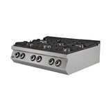 Gasherd 6 Brenner, 43 kW, Tischgerät, 1200×730×300 mm, Serie 700 – Produktbild