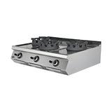 Gas-Wok 3 Brenner, 54 kW, Piezozündung, 1200×730×300 mm, Serie 700 – Produktbild