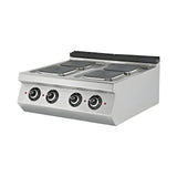 Elektroherd 4 Kochplatten, 9 kW, 400V, 800×730×300 mm, Serie 700 – Produktbild