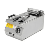 Elektro-Fritteuse 14 Liter, 400V, mit Ablasshahn, 400×730×300 mm, Serie 700 – Produktbild