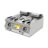 Elektro-Fritteuse 2x 14 Liter, 400V, mit Ablasshahn, 800×730×300 mm, Serie 700 – Produktbild