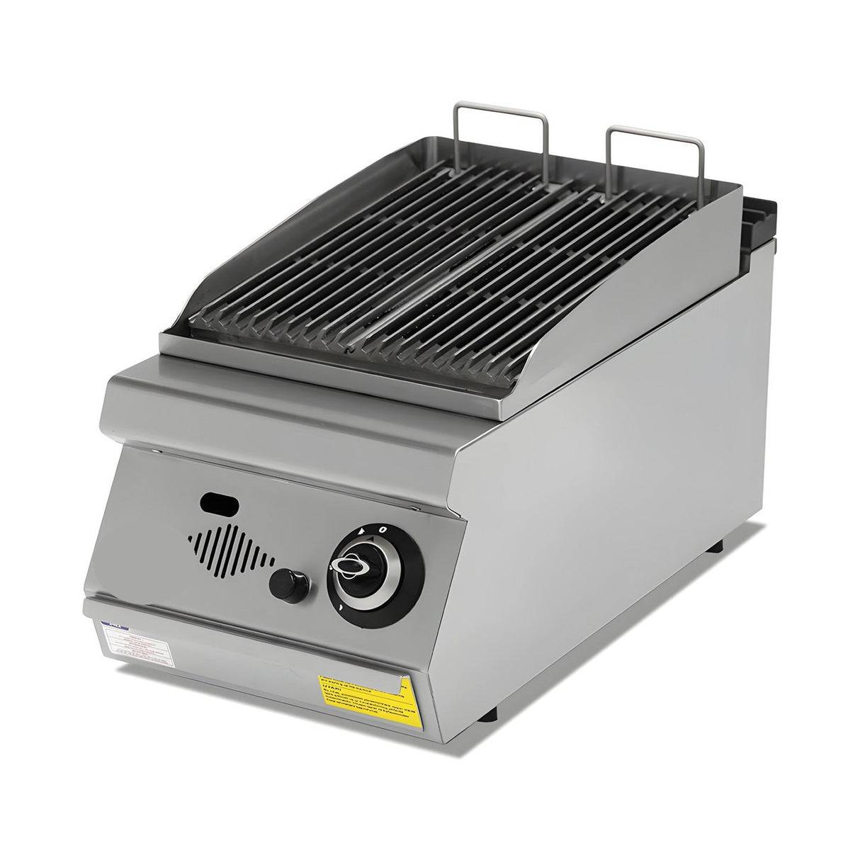 Gas-Dampfgrill, 5,8 kW, 2 Heizzonen, Gusseisenplatte, 400×730×300 mm, Serie 700 – Produktbild