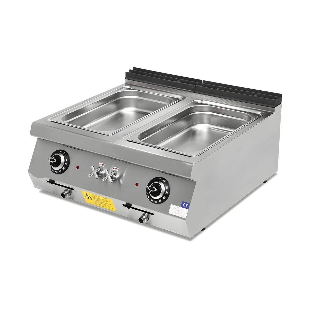 Elektro-Bain-Marie, 2x GN 1/1, 3 kW, 230V, 800×730×300 mm, Serie 700 – Produktbild