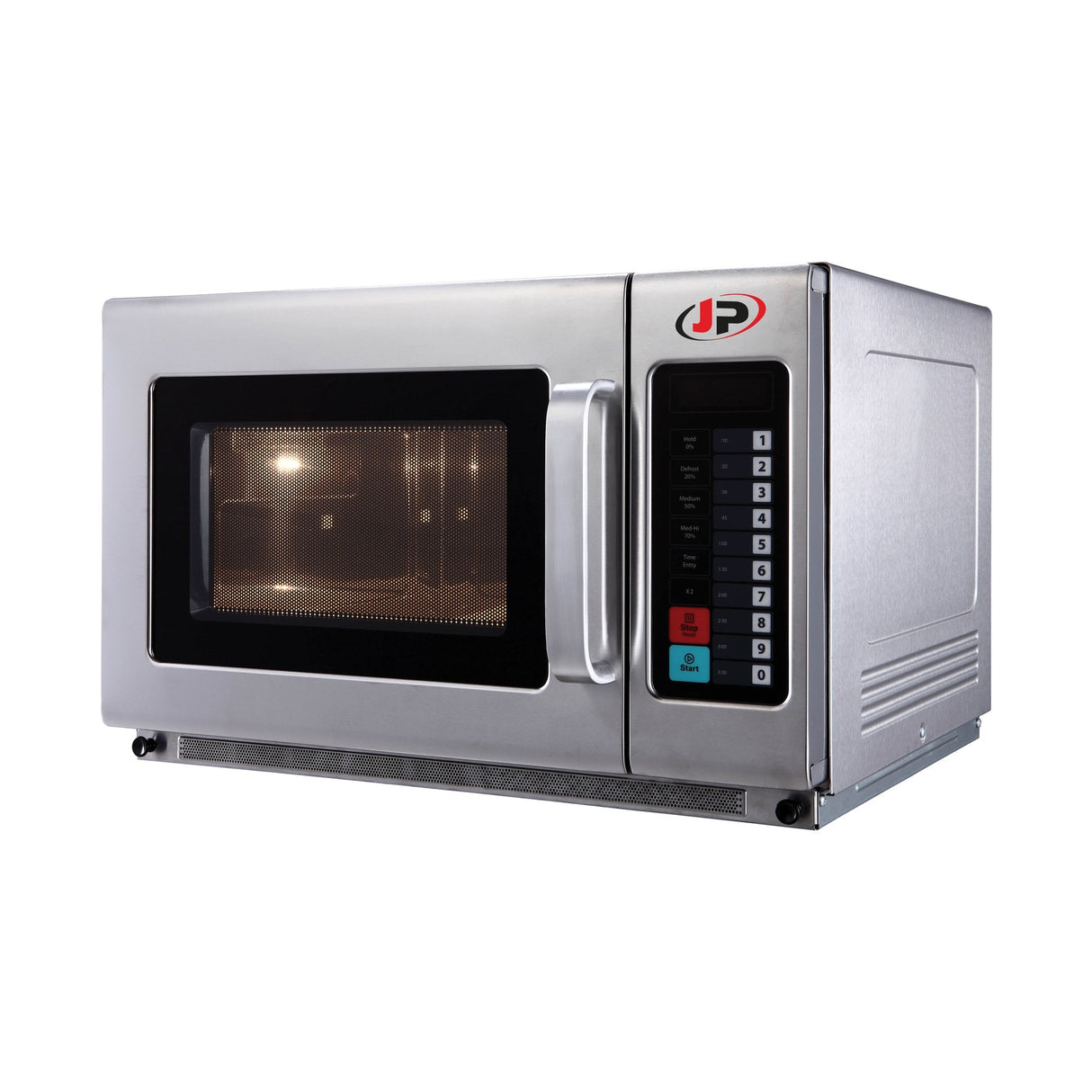 Mikrowelle gewerblich, 25 Liter, 1 kW, Touchscreen, Timer, Edelstahl, 511×421×285 mm – Produktbild