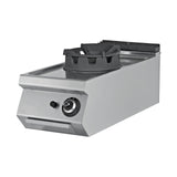 Gas-Wok, 1 Brenner, 18 kW, Gusseisenbrenner, Piezozündung, Edelstahl, 400×900×300 mm, Serie 900 – Produktbild