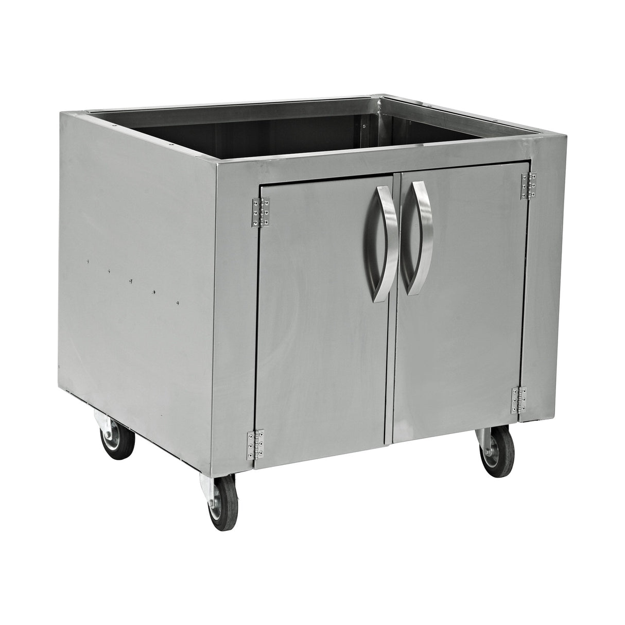 Ofen-Unterschrank, Edelstahl, mit Tür, 705×690×782 mm – Produktbild
