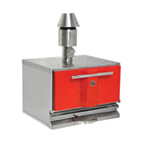 Holzkohleofen, 0,97 m³ Garraum, 500 °C, Grillrost 740×650 mm, 20 kg Fleisch/h, Edelstahl, Ascheschublade, 920×850×650 mm – Produktbild