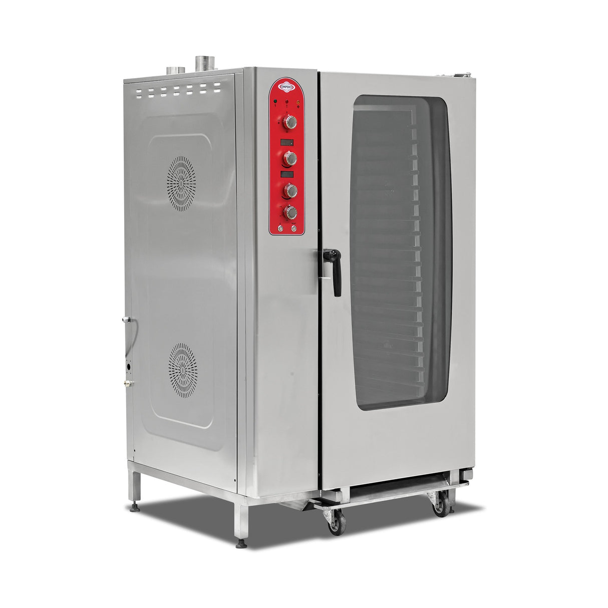 Kombidämpfer Gas, manuelles Dampfsystem, 40x GN 1/1 / 20x GN 2/1, 46,5 kW, 1235×1110×1900 mm – Produktbild