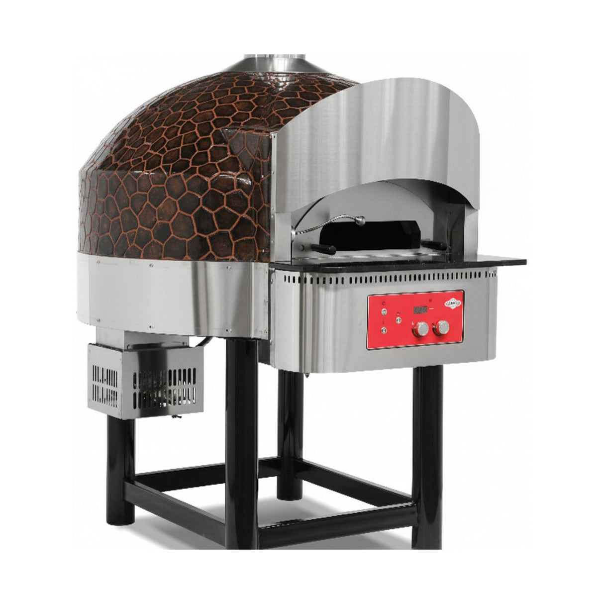 Gas rotating-deck pizza oven – 6 pizzas Ø 300 mm – 41.20 kW