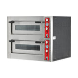 Pizzaofen Elektro zweilagig, Ø 250 mm 4+4 Pizzen, 10,9 kW, 400 V, 825×710×670 mm – Produktbild