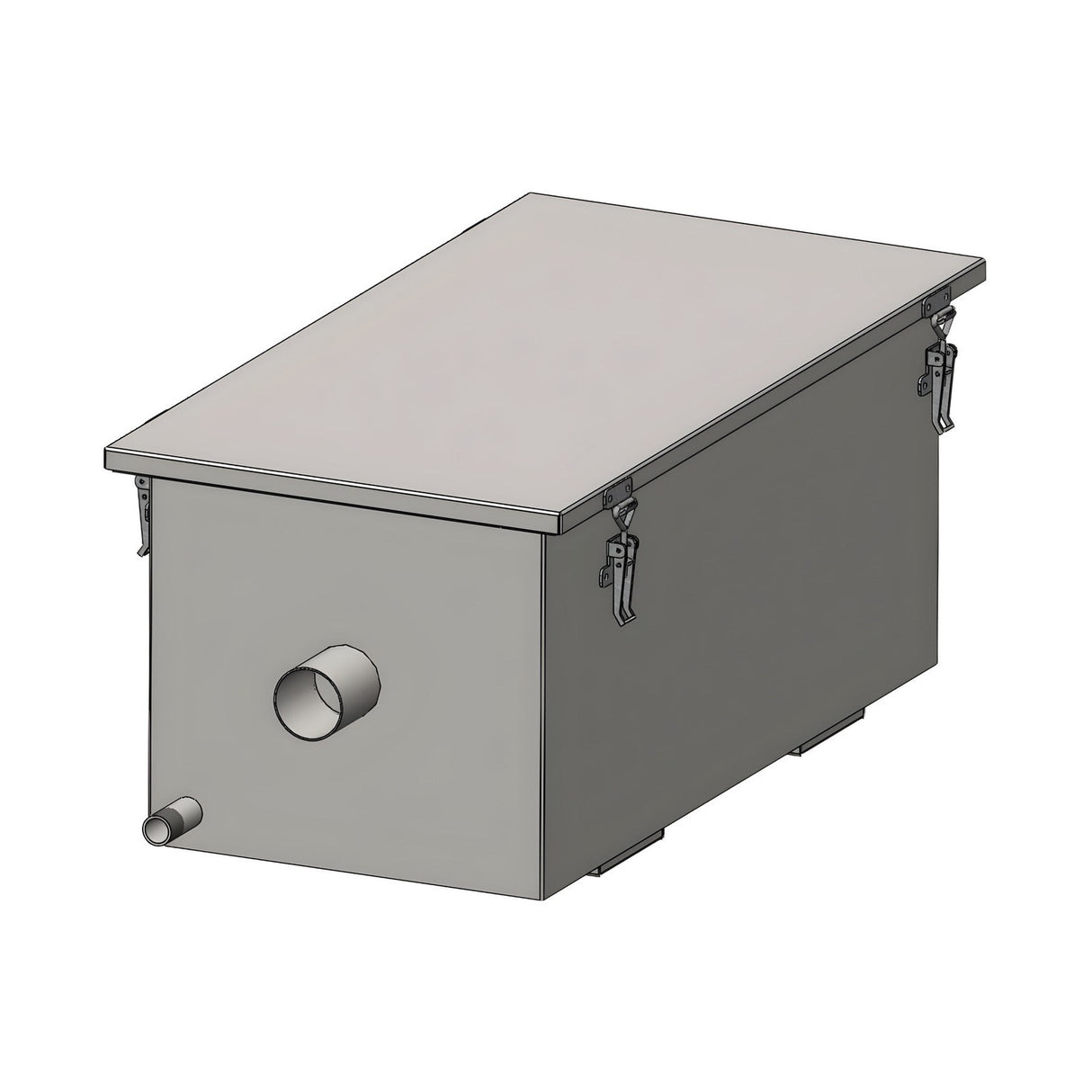 Fettabscheider, 10 L, Edelstahl, 655×340×290 mm – Produktbild
