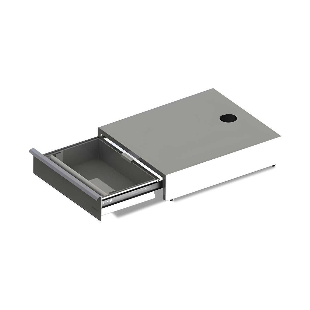 Kaffeeschublade, 2 kg Behälter, Mahlwerk Ø 60 mm, thermischer Motorschutz, Edelstahl AISI 304, 410×490 mm – Produktbild