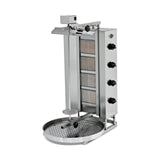 Gas-Dönergrill, Motor oben, 4 Brenner, 14 kW, 630×830×1163 mm – Produktbild