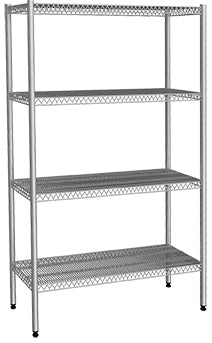 4-Tier Wire Shelves Width 530 mm - 530x1830x1800 mm