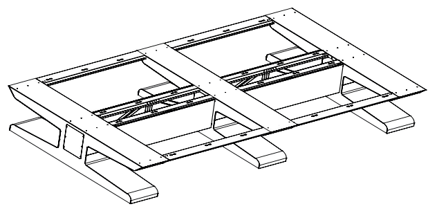 Auslegerlinie - 4000 x 1370 x 550 mm