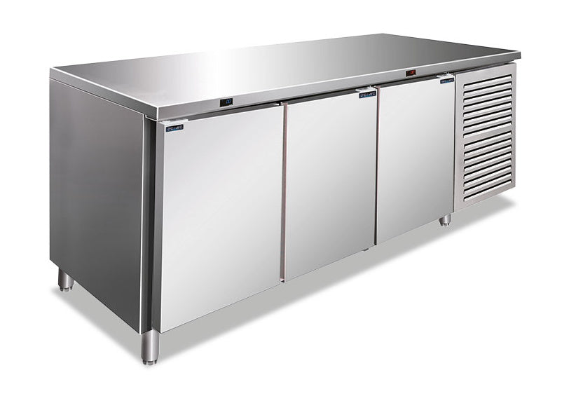 Ventilierter Drei-Türen Kühl- oder Tiefkühltisch CXF 3100 BTN 1795×700×860 mm