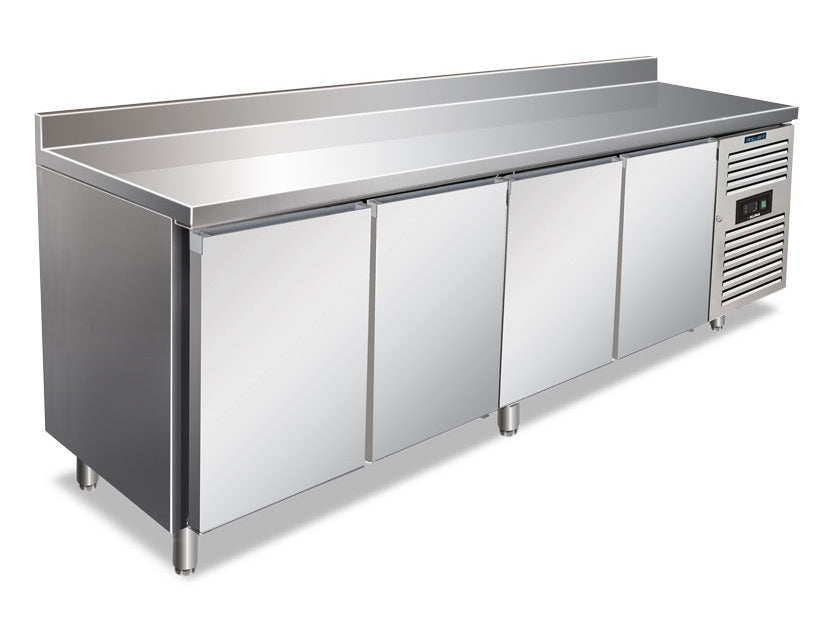 CXF 4200 BT WITH SPLASHBACK belüfteter Tiefkühltisch vier Türen