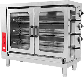 Elektrischer Hähnchendrehspieß – 9,9 kW / 18 Stück
