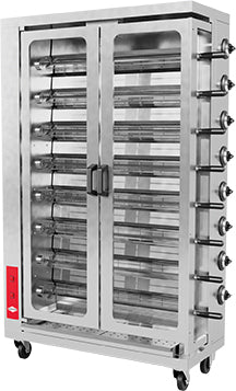 Gas-Hähnchen-Drehspieß – 51,73 kW / 48 Stück