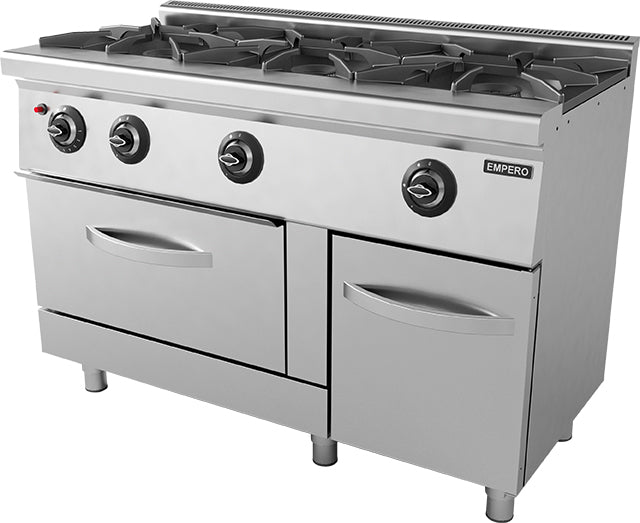 Gasherd 3 Brenner - Mit Backofen - 36,5 kW