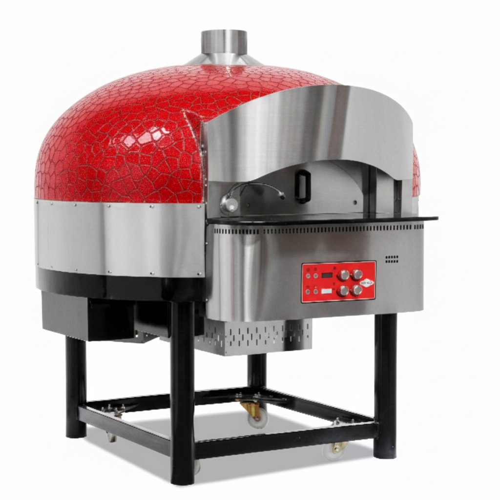 Four à pizza rotatif gaz – Ø 300 mm – 9 pizzas