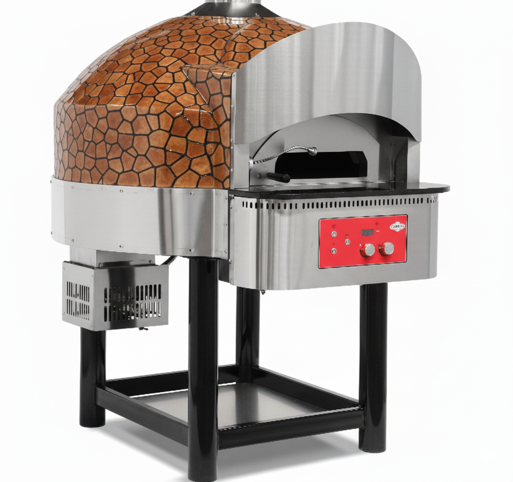 Four à pizza gaz à plateau tournant – Ø300 mm – 6 pizzas