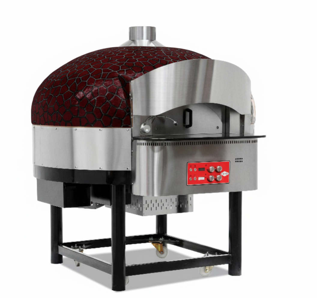 Four à pizza rotatif gaz – Ø 300 mm – 9 pizzas