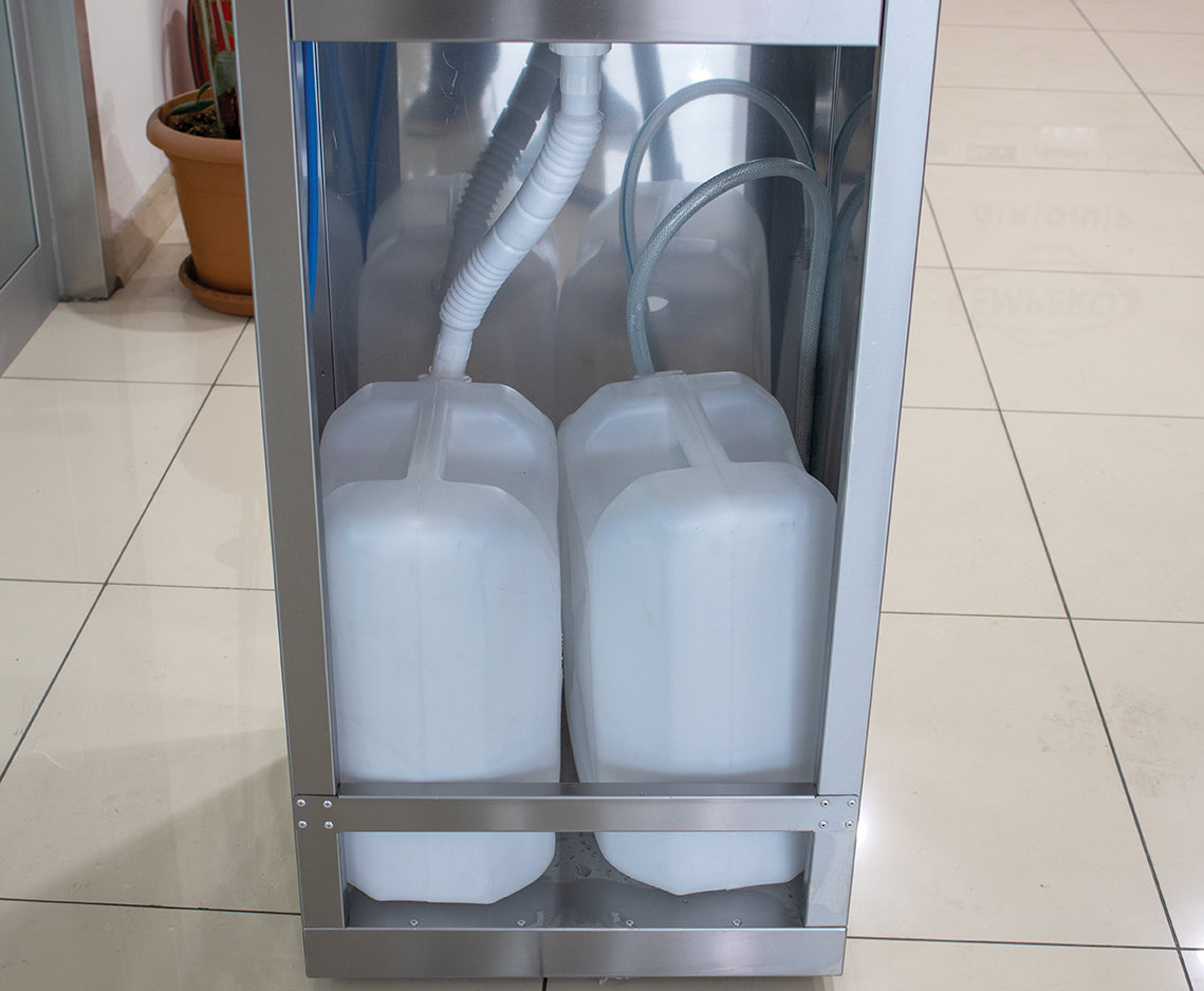 Mobiles Handwaschbecken mit Fußbedienung – 0,45 m³