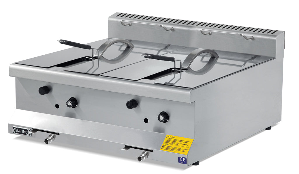 Gasfritteuse – 10+10 L