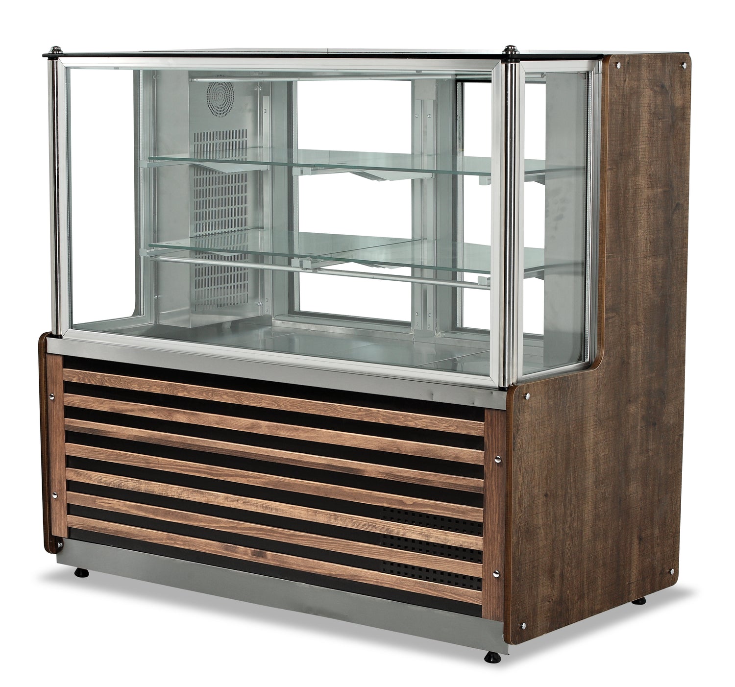 Mercury Fleisch-Vorspeisenvitrine, Holzdekor – 1,01 kW