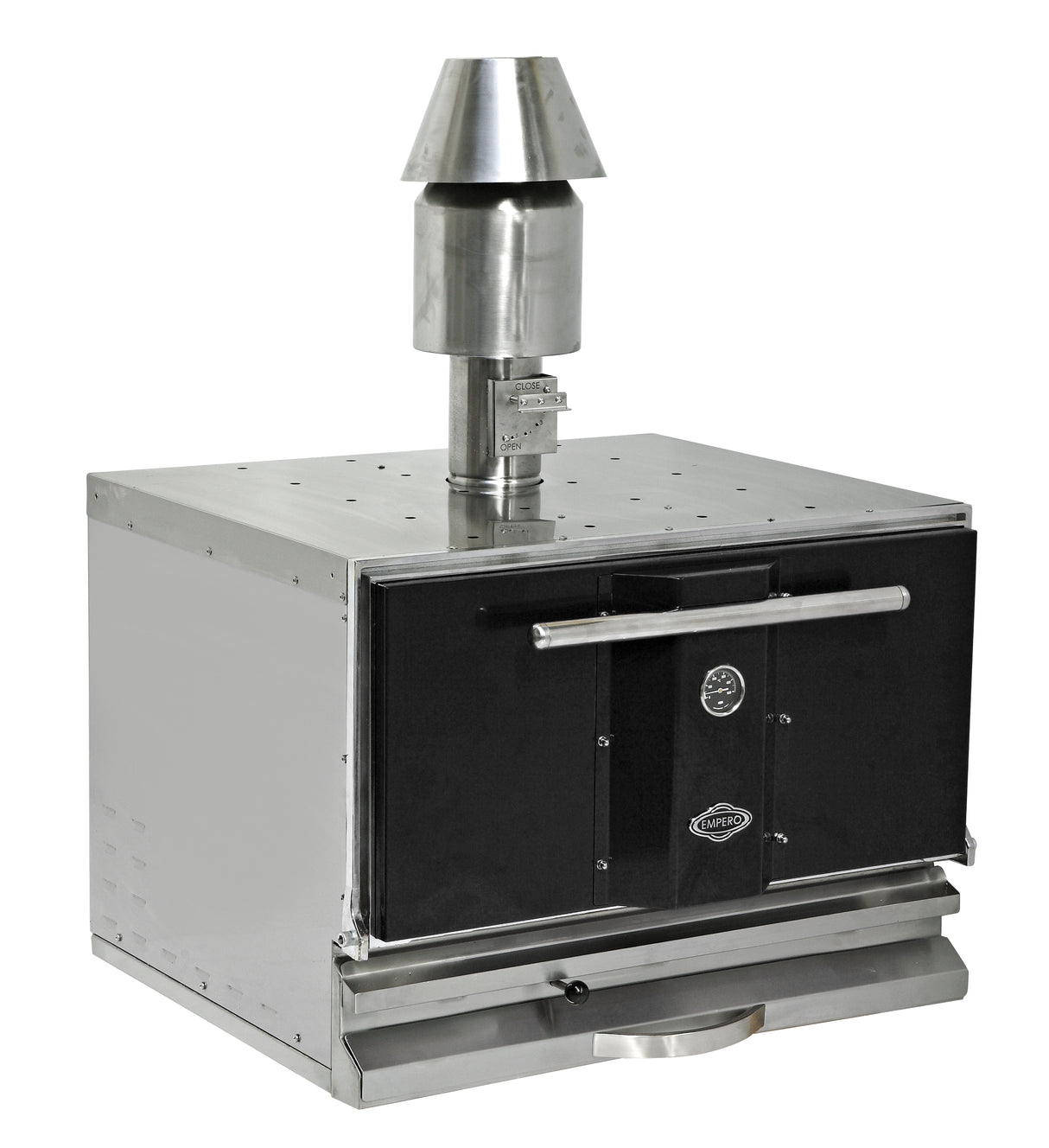 Professioneller Holzkohleofen Schwarz – 0,97 m³