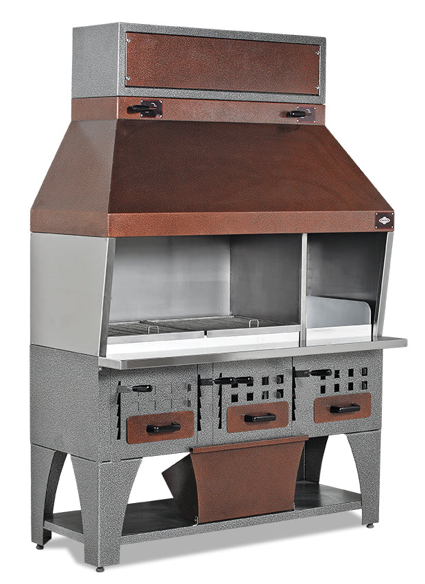 Professioneller Wandgrill, elektrostatisch gefärbt