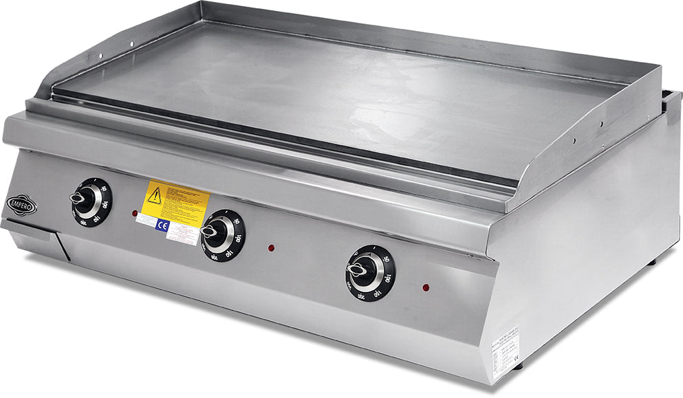 Elektrischer Grill, glatte Chromplatte – 400 V / 12,6 kW
