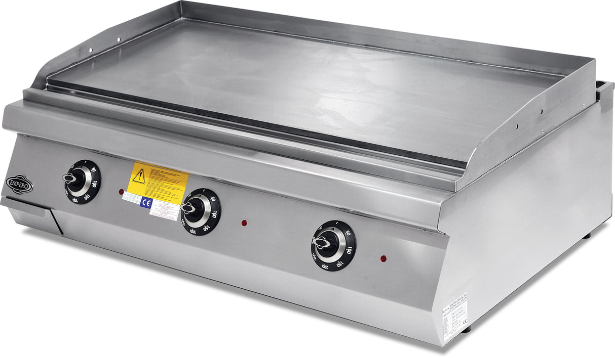 Elektrischer Grill mit geriffelter Chromplatte – 400 V / 18 kW