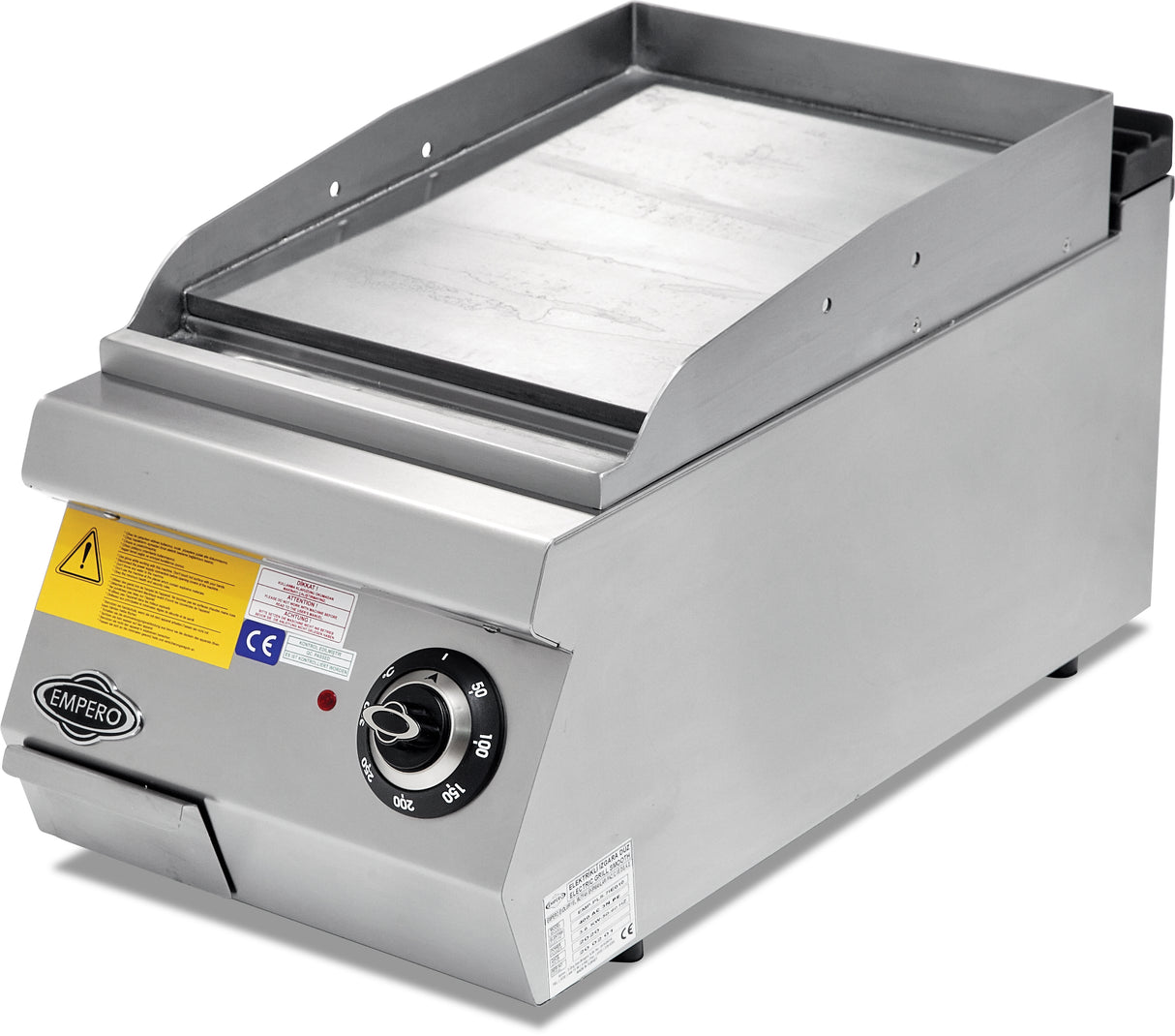 Elektrischer Grill mit geriffelter Chromplatte – 400 V / 6 kW