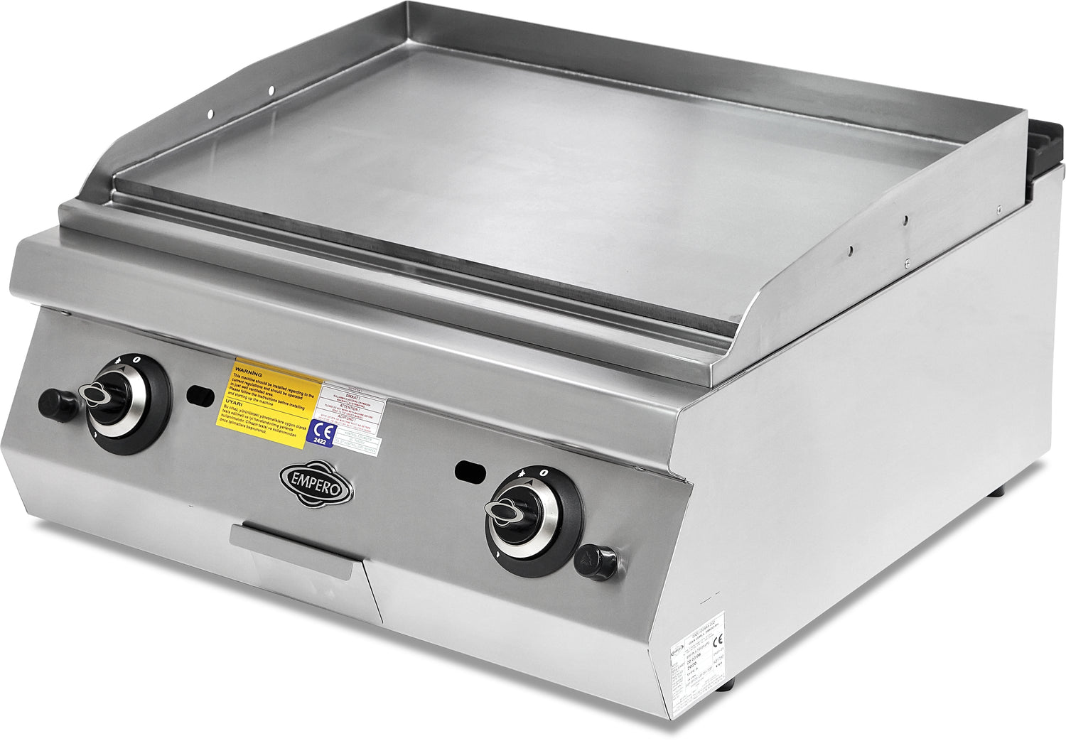Gasgrill Glatte+Gerippte Chromplatte – 20,64 kW