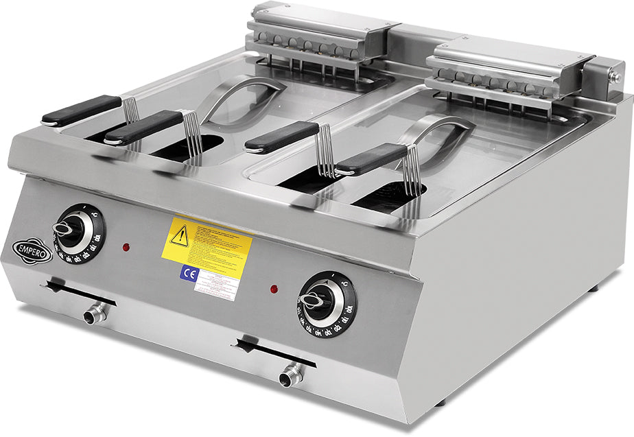 Elektrische Fritteuse – 400 V / 14+14 L