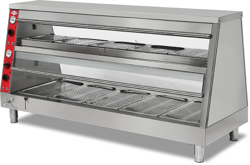 Speisenwärmer-Display – 4x1/1 GN unten, 4x2/3 GN oben