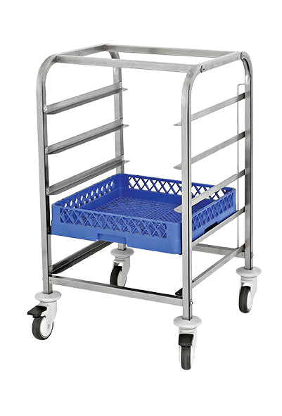 Korbwagen mit Schienen niedrig – 5 Körbe