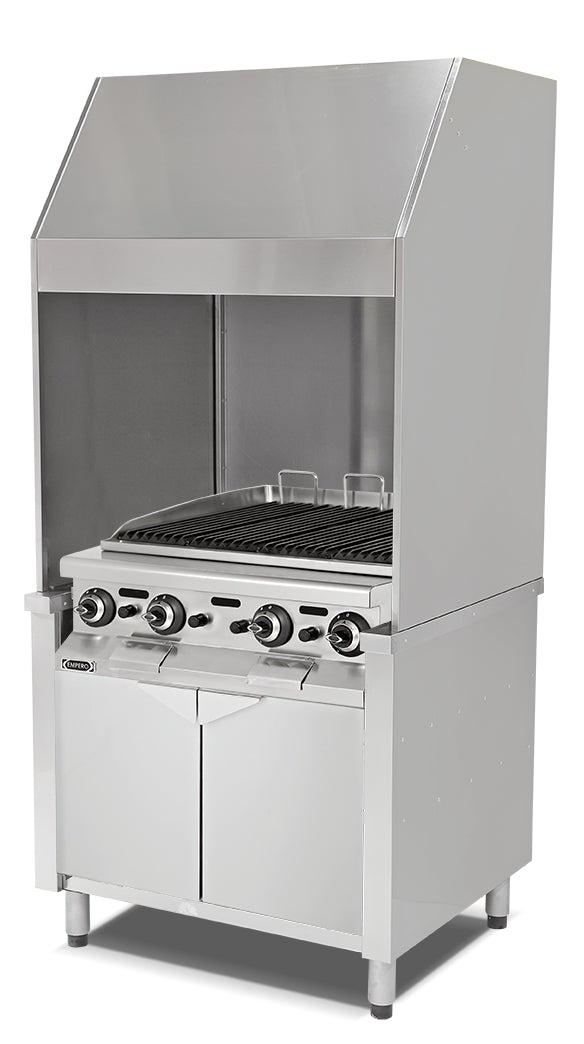 Edelstahl-Wand-Gas-Dampfgrill – 120 Grill cm