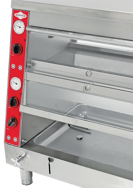 Speisenwärmer-Display – 4x1/1 GN unten, 4x2/3 GN oben