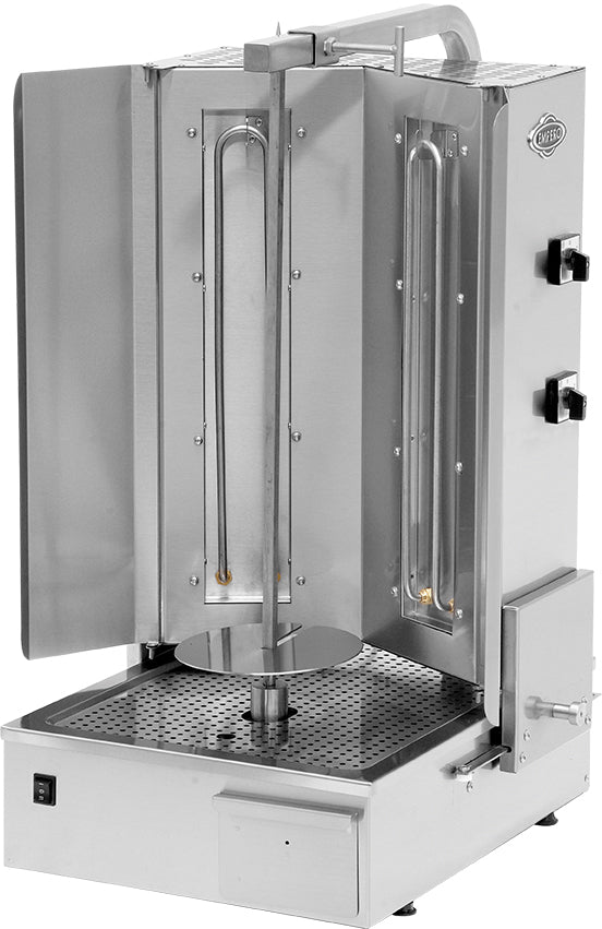Shawarma-Maschine Motor unten – 2 Brenner / 6 kW