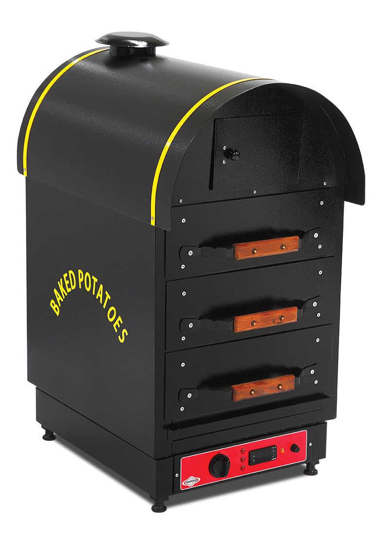 Elektrischer Kartoffelbackofen mit 3 Schubladen – 380V / 4,5 kW