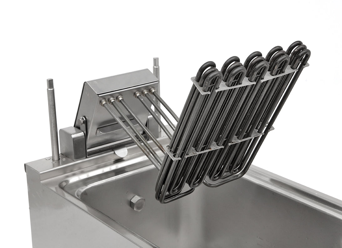Mit Lift-Schnellfritteuse mit Ölfilter – 400 V / 25 L