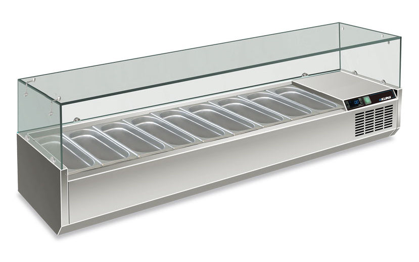 RWX 2002 GN-Aufsatzkühlvitrine 2000×395×435 mm