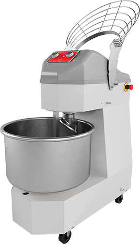 Mono-Speed-Spiral-Teigmischer (mit Rädern) – 30 kg / 380 V