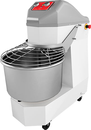 Mono-Speed-Spiral-Teigmischer (mit Rädern) – 30 kg / 380 V